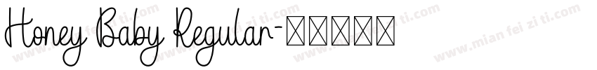 Honey Baby Regular字体转换